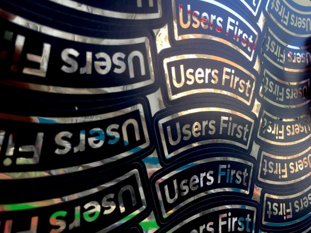 'Users First' photograph